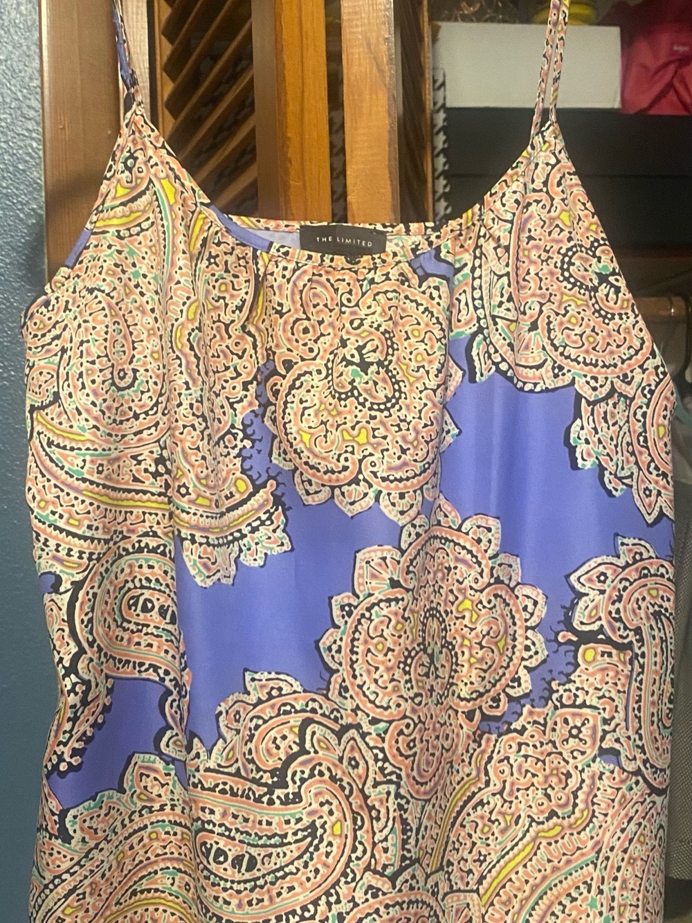 The Limited Blue Paisley Print Cami Tank